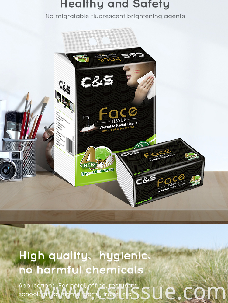 Factory Directly Provide Disposable Facial Tissue Face Facial Tissue